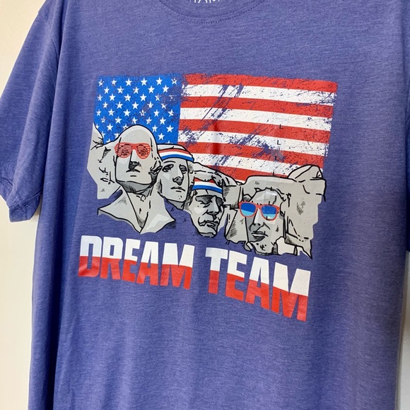 Home of the Brave Dream Team Mt Rushmore Top Sz L - Picture 3 of 10